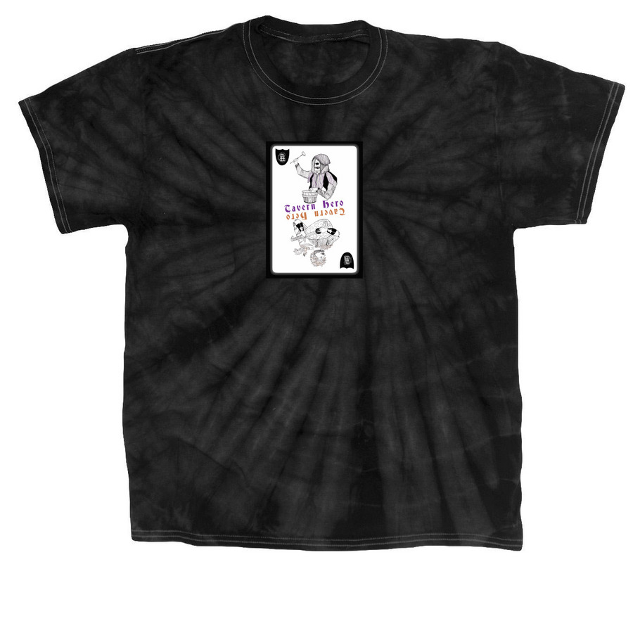 Tavern Hero Tarot&nbsp;, a Black Classic Tie Dye Tee