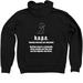HOPE Co Shelter, a Black Zip Up Hoodie (back-view)