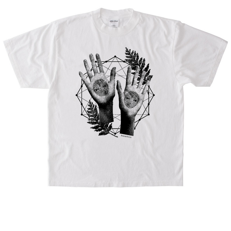 + SEEKER OF THE SERPENT'S EYE - BLACK +, a White Heavyweight Garment Dye Tee