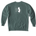 Sorry not sorry!, a Blue Spruce Comfort Colors Crewneck Sweatshirt (back-view)