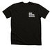Chest Text / Back Emblem, a Black Heather Premium Unisex Tee