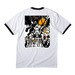 One of the Guyz {T.B.N.}, a White/ Jet Black Cotton Ringer Tee (back-view)