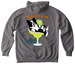 Disc O'Clock Somewhere 2026, a Grey Comfort Colors Pullover Hoodie (back-view)