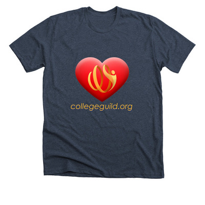 have a heart&nbsp;, a Heather Midnight Navy Premium Unisex Tee