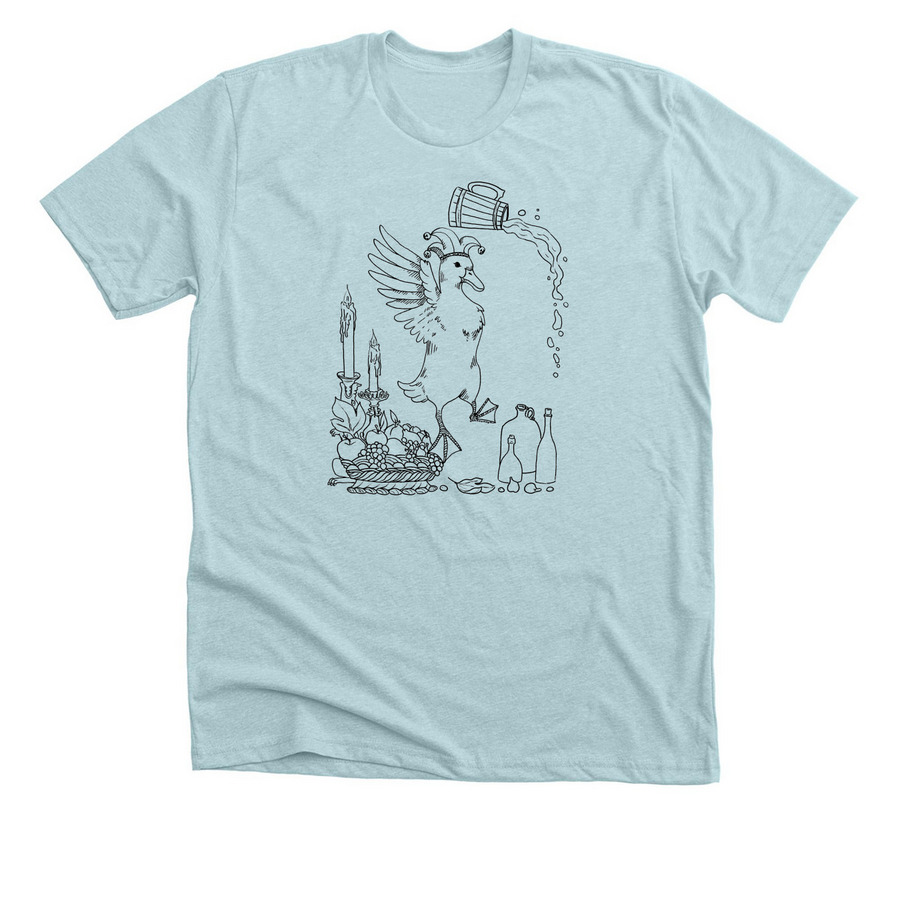 Lord Duck's Tavern, a Heather Ice Blue Premium Unisex Tee