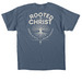 NEBC Youth - Rooted, a Indigo Blue Classic Unisex Tee (back-view)