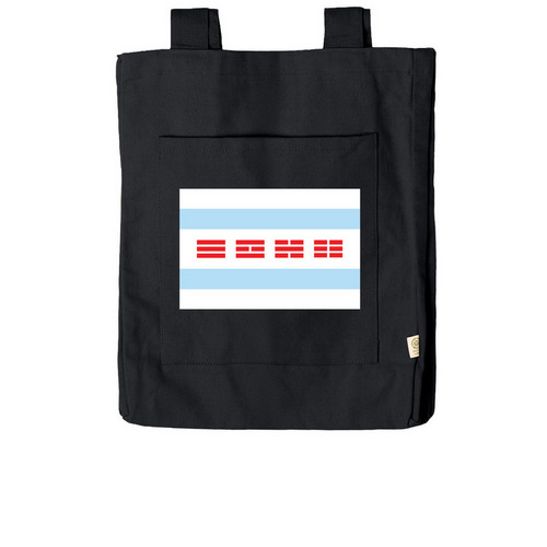 Chi-Trigram Tote, a Black Reclaimist Everywhere Tote Bag