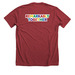 Evoke Pride 2025, a Heather Canvas Red Premium Unisex Tee (back-view)
