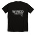 Wired Differently T Shirt, a Solid Black Blend Premium Unisex Tee (back-view)