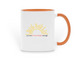 Sunrise Coffee Mugs, a Orange Two-Tone Ceramic Mug