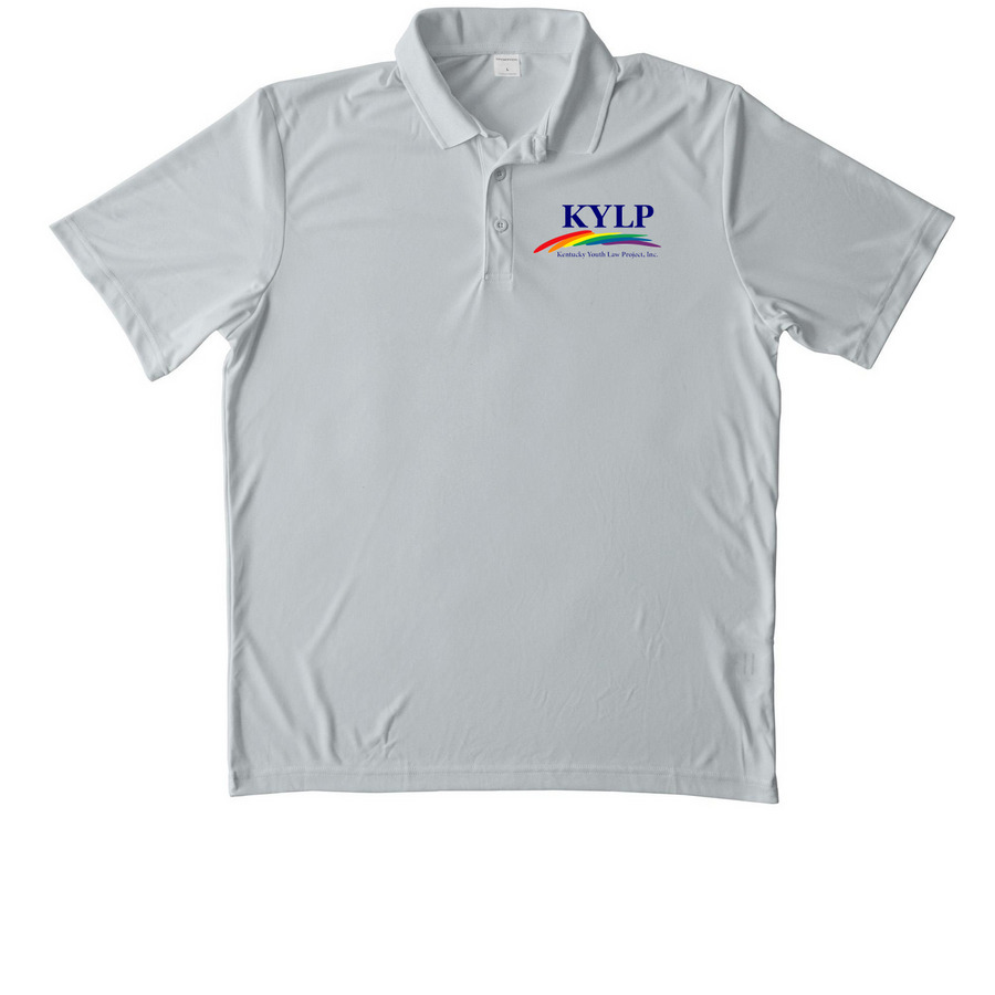 KYLP Polo, a Silver Unisex Performance Polo