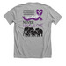 #DOITFORDEBBIE, a Athletic Heather Premium Unisex Tee (back-view)