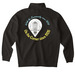 DFUMC Jacket or Hoodie, a Black Midweight Quarter Zip Pullover (back-view)