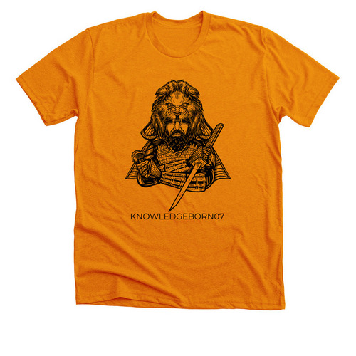 Conquering Lion 07, a Heather Orange Premium Unisex Tee