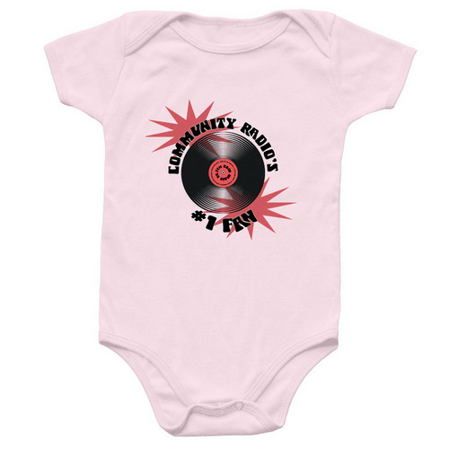 #1 Community Radio Fan Onesie, a Ballerina Infant Onesie