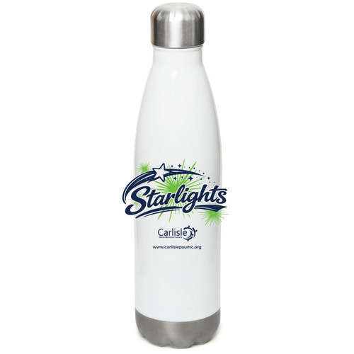 Starlights Water Bottle, a White Stainless Steel Water Bottle