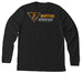 Whitetail Advantage Full Color Long Sleeve, a Solid Black Blend Premium Long Sleeve Tee (back-view)