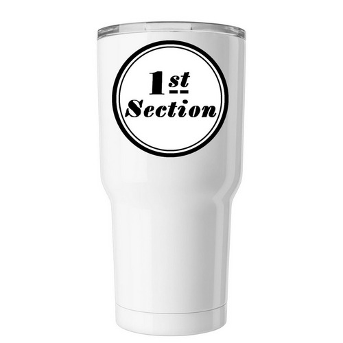 Tumblers, a White Insulated Tumbler