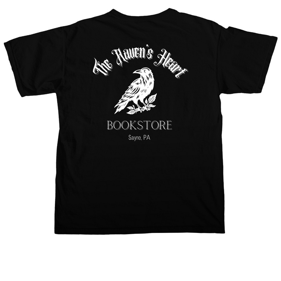 I'd Rather Be Reading, a Black Comfort Colors Unisex Tee (back-view)