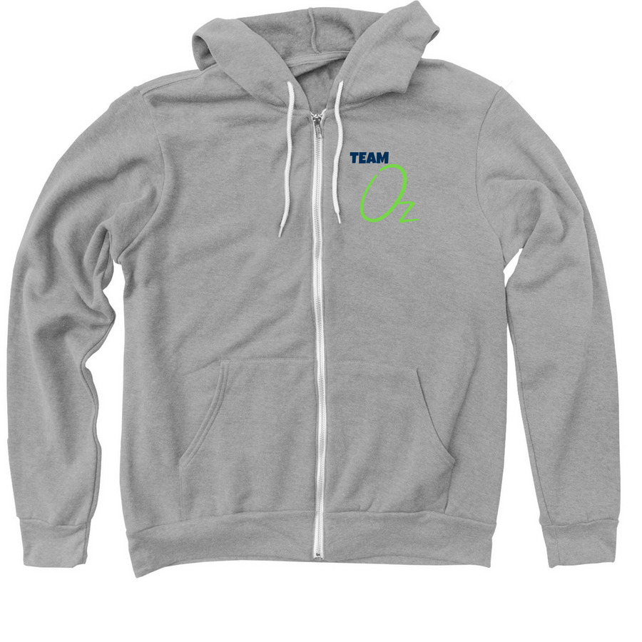 Team Oz 2026, a Athletic Heather Zip Up Hoodie