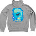 Ask for Help, a Athletic Heather Zip Up Hoodie (back-view)