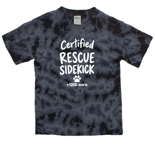 Fam Fit Check: Rescue Sidekick, a Black Youth Crystal Tie Dye Tee