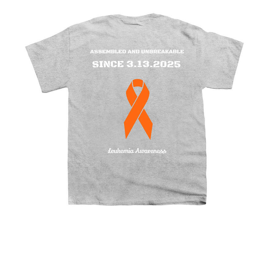 Suit Up for Cullen!, a Sport Grey Youth Unisex Tee (back-view)