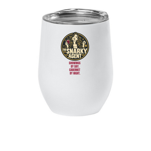 The Snarky Agent | Showings & Cabernet Wine T, a White Insulated Wine Cup
