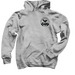 Sweatshirts - Black Logo - FRONT Image, a Sport Grey Pullover Hoodie