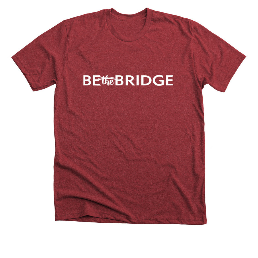 BTB Logo Tops, a Heather Canvas Red Premium Unisex Tee