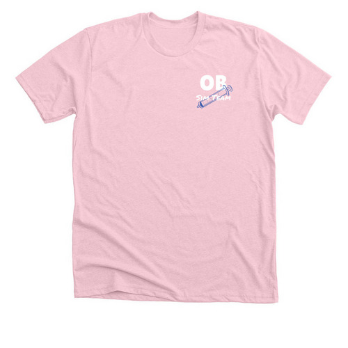 Sim Team Shirt - Pink Top, a Heather Pink Premium Unisex Tee