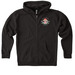 Pig Yoga Zip-Ups Campaign, a Black Heavyweight Zip Up Hoodie