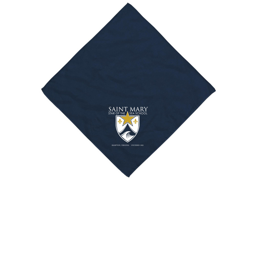 Cotton Bandana, a Navy Cotton Bandana