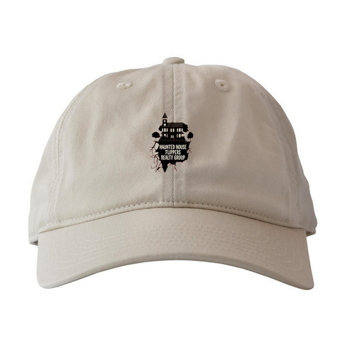 Haunted House Flippers Baseball Cap, a Oyster Printed Eco Baseball Cap