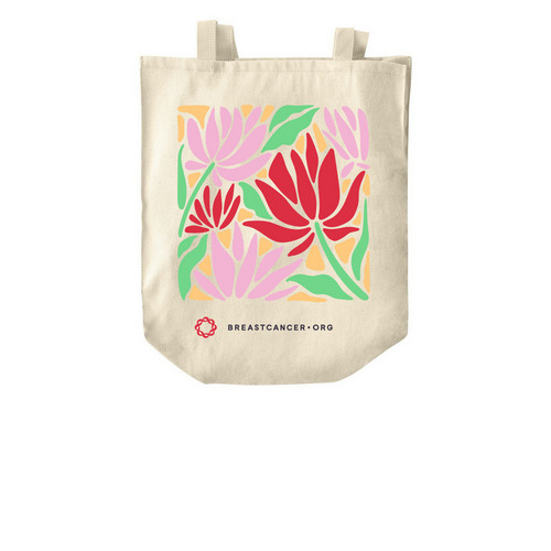 Limited Edition Floral Tote, a Natural Over-the-Shoulder Shopping Tote Bag