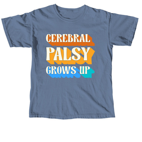 CPGU Logo Pop, a Blue Jean Comfort Colors Unisex Tee