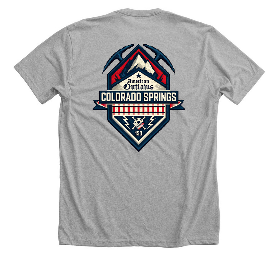 Yay Sports 719, a Athletic Heather Premium Unisex Tee (back-view)