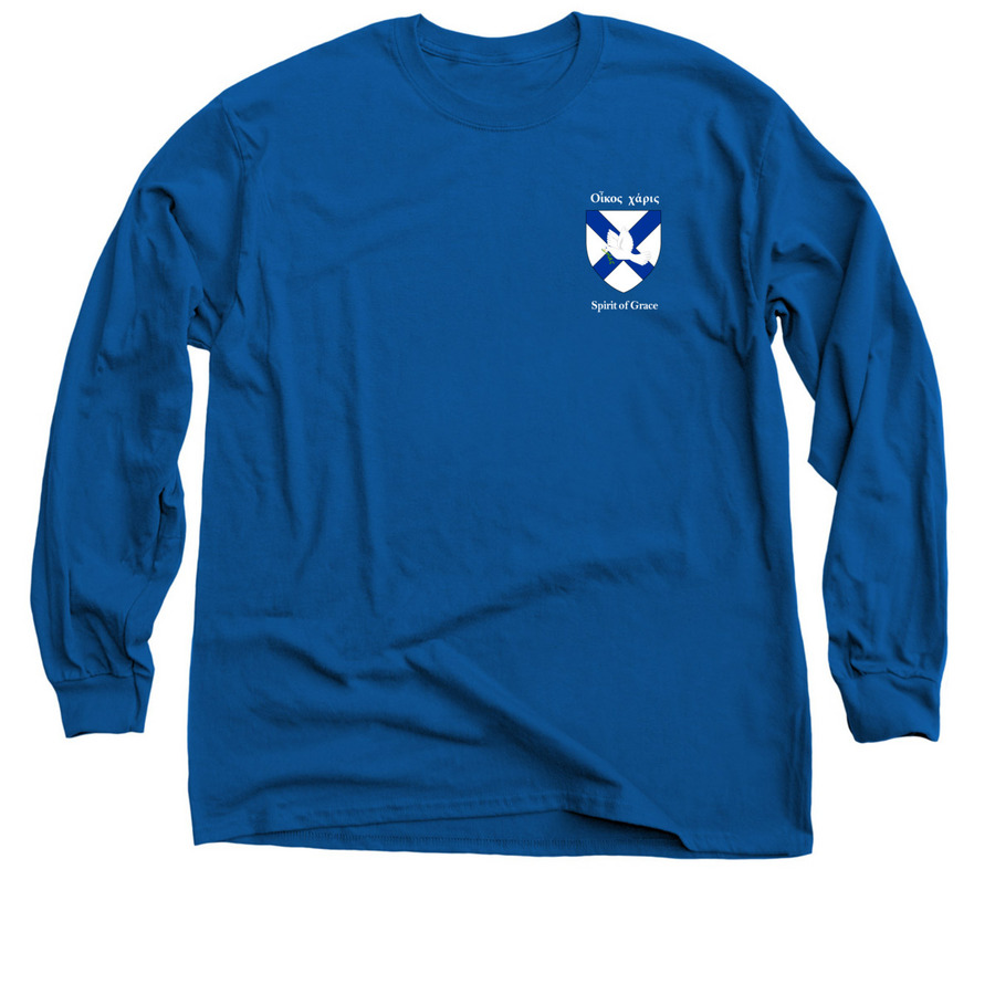 Charis House Shirt, a Royal Blue Classic Long Sleeve Tee