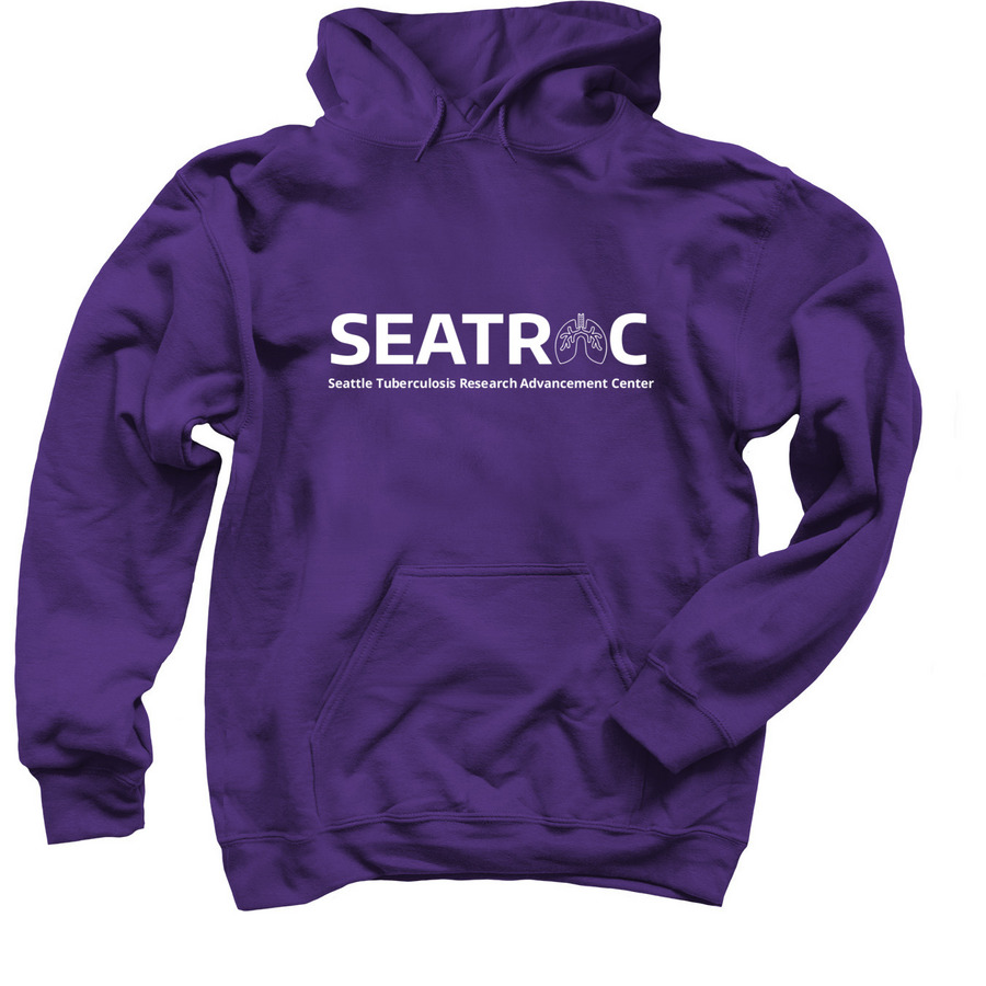 Support TB research & training, a Purple Pullover Hoodie