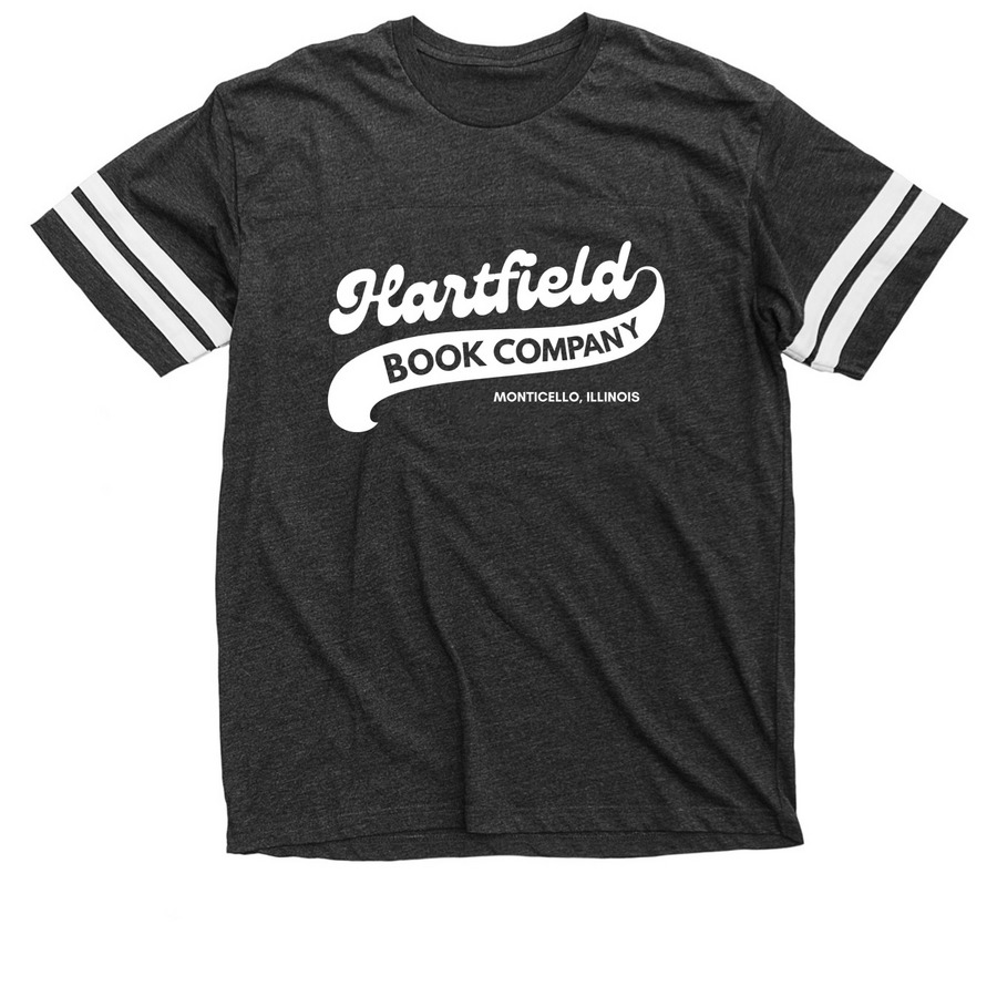 Hartfield Home Team, white logo, a Vintage Smoke / White Football Jersey Tee