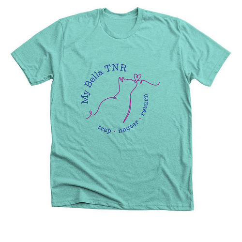 My Bella TNR, a Heather Sea Green Premium Unisex Tee