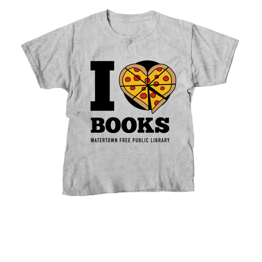 Pizza Heart T, a Sport Grey Youth Unisex Tee