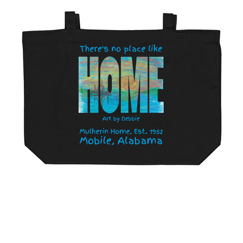 Large Organic Cotton Tote, a Black Large Organic Cotton Tote Bag