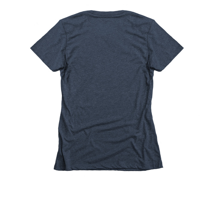 Eugene Marathon 2026, a Midnight Navy Women's Slim Fit Tee (back-view)