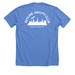 Skyline Agility Club, a Heather Columbia Blue Premium Unisex Tee (back-view)