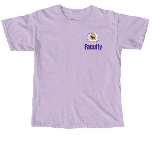UNA Faculty, a Orchid Comfort Colors Unisex Tee