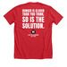 10 Year Anniversary T-Shirts and Sweatshirts, a Heather Red Premium Unisex Tee (back-view)