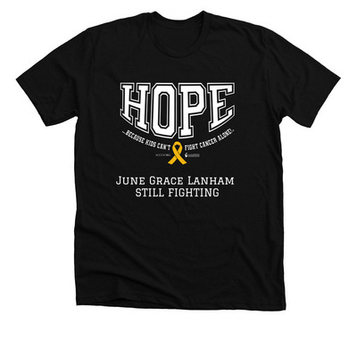 Childhood Cancer Awareness Month 2026, a Solid Black Blend Premium Unisex Tee
