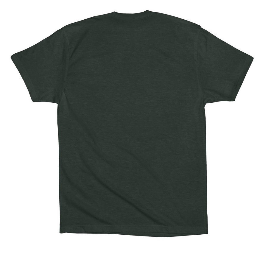 ICU when you're sleeping, a Hunter Green Premium Cotton Tee (back-view)