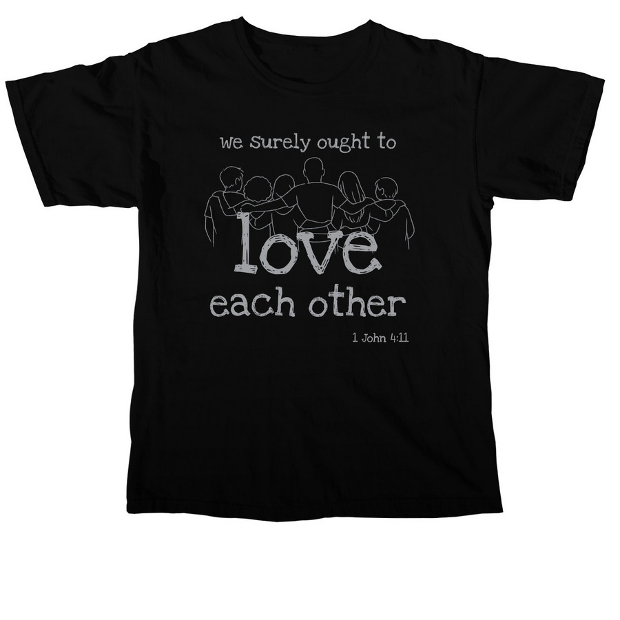 Love Each Other, a Black Comfort Colors Unisex Tee